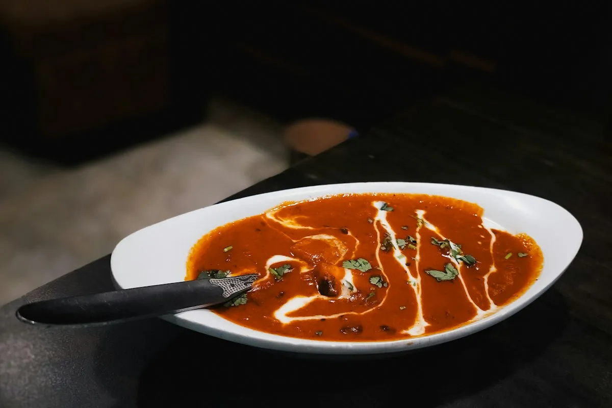 Spiced Indian curry served in a bowl